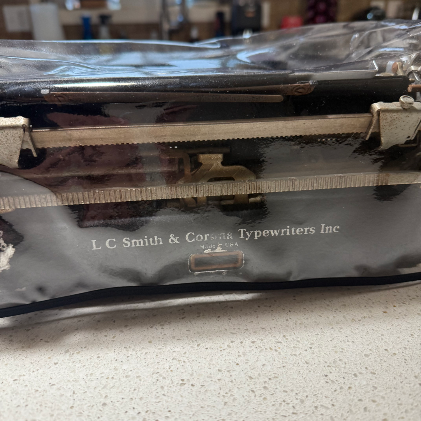 Smith Corona Silent Sterling - Clear Vinyl Dust Cover