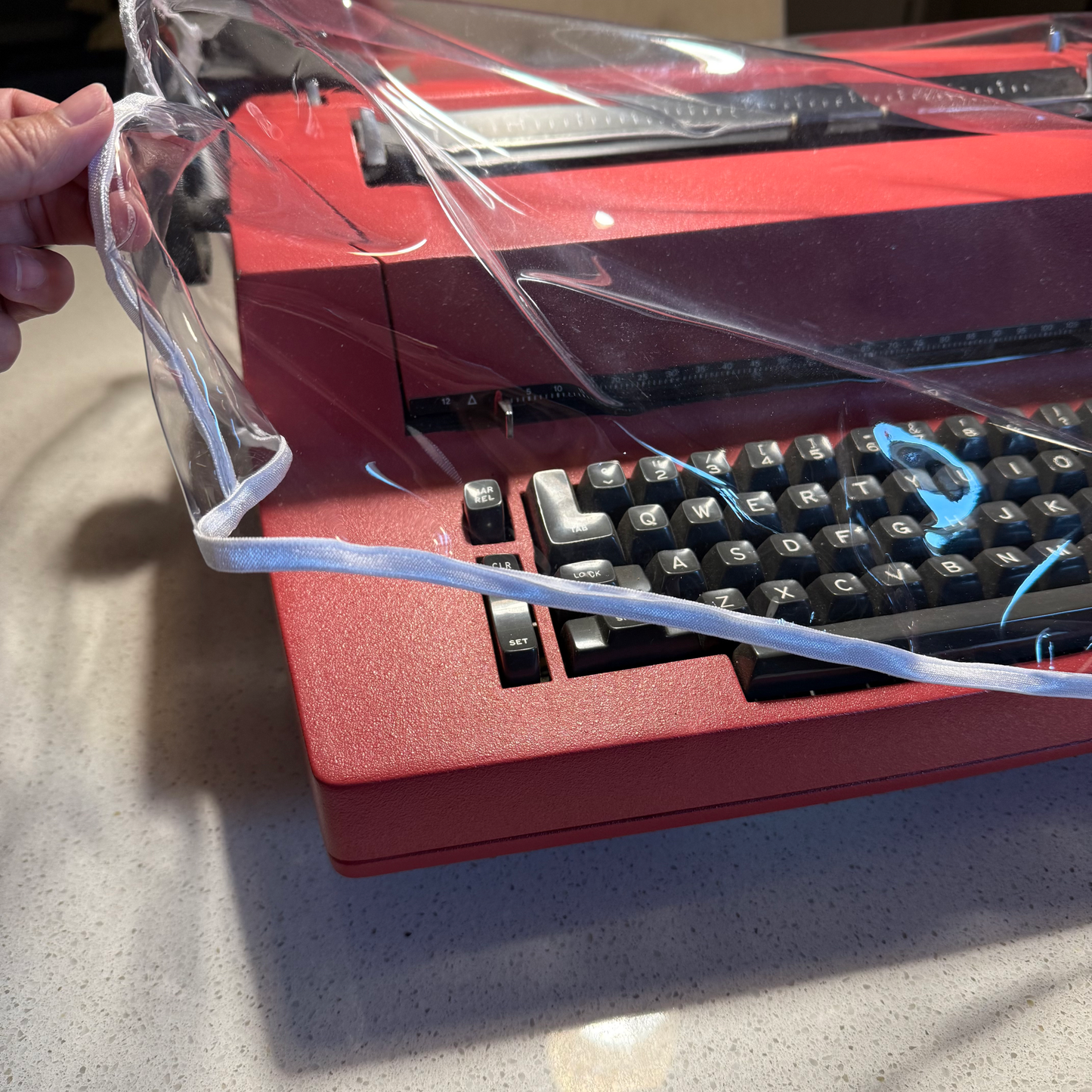 IBM Selectric II Dust Cover in Clear Vinyl