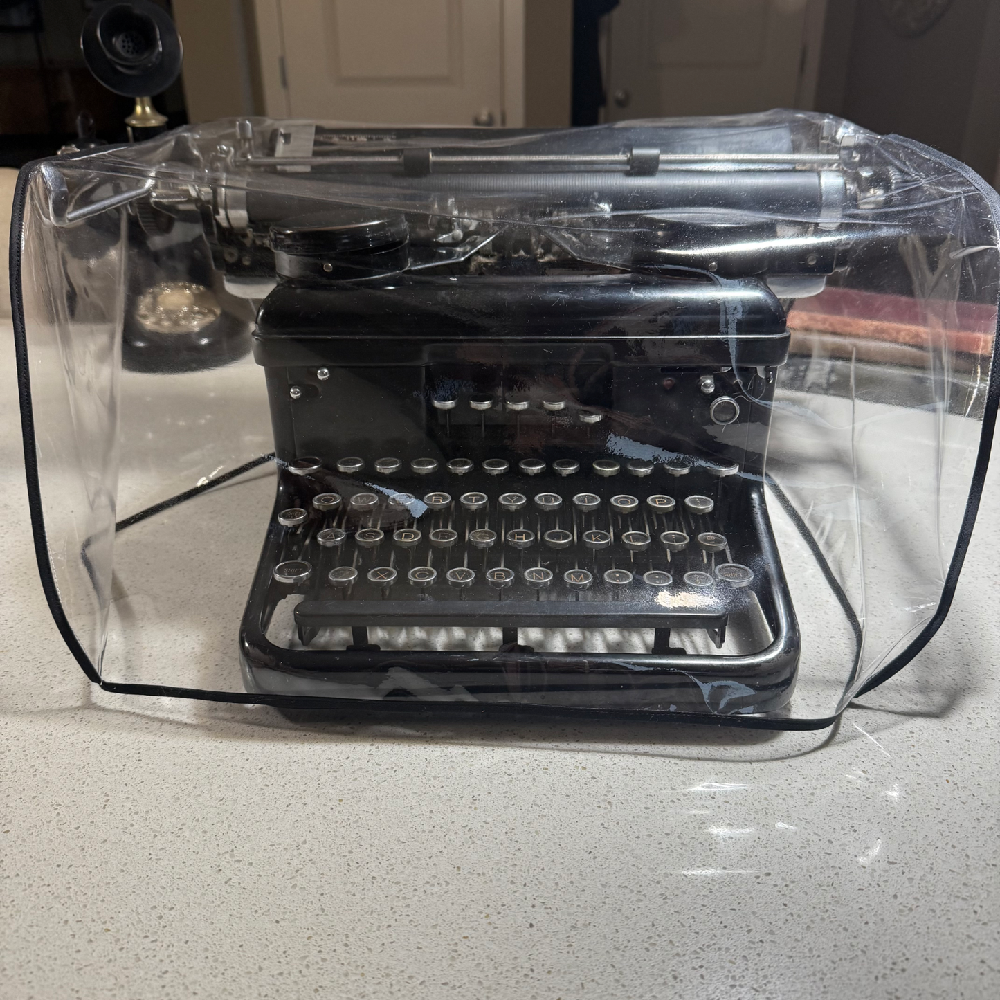 Royal Wide Carriage Dust Cover in Clear Vinyl