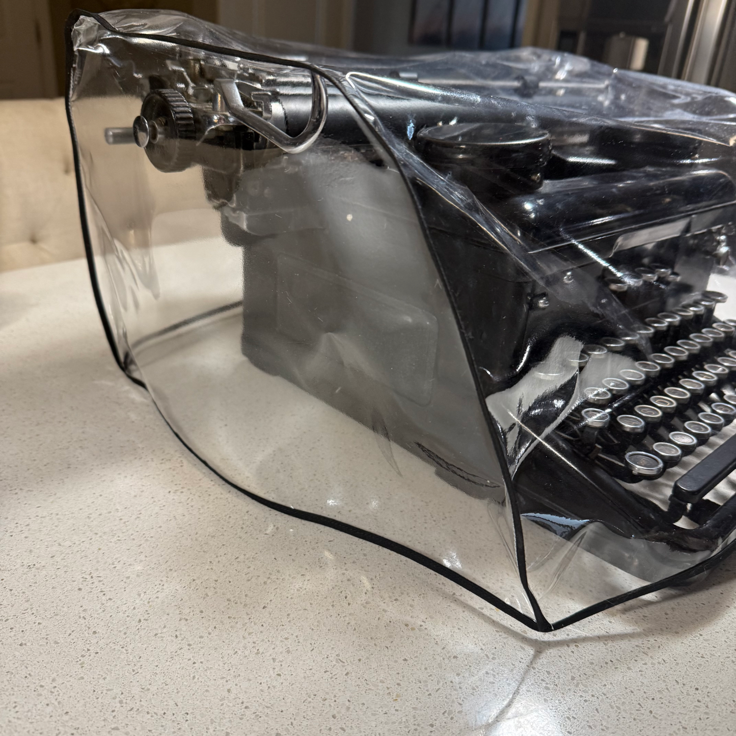 Royal Wide Carriage Dust Cover in Clear Vinyl