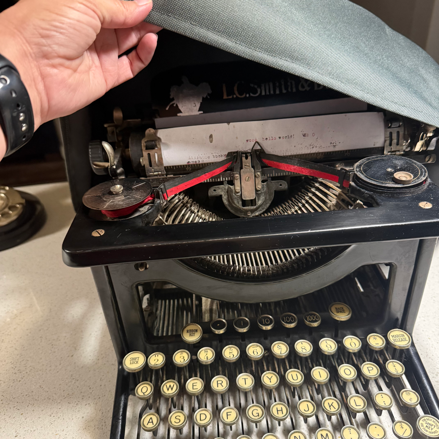 Royal KMG & LC Smith Bros No. 8 Dust Cover in Canvas