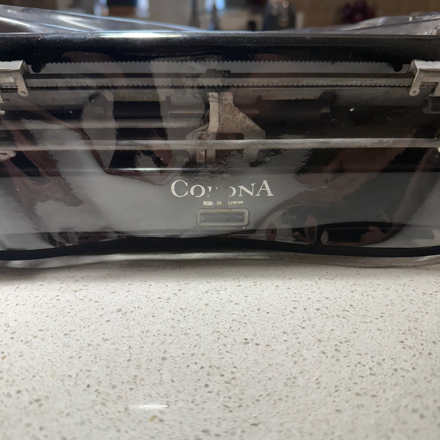 Smith Corona Flat Top Sterling - Clear Vinyl Dust Cover