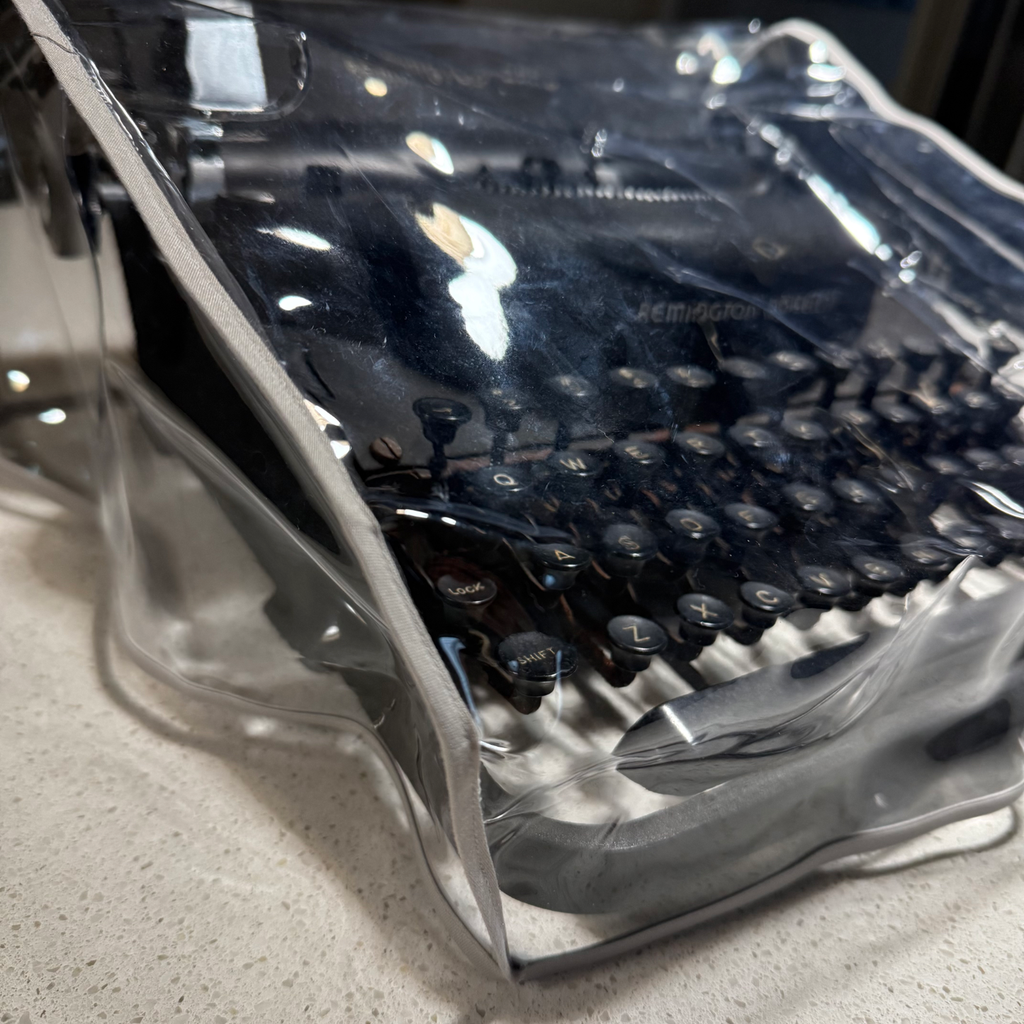 Remington Rand Noiseless - Clear Vinyl Dust Cover