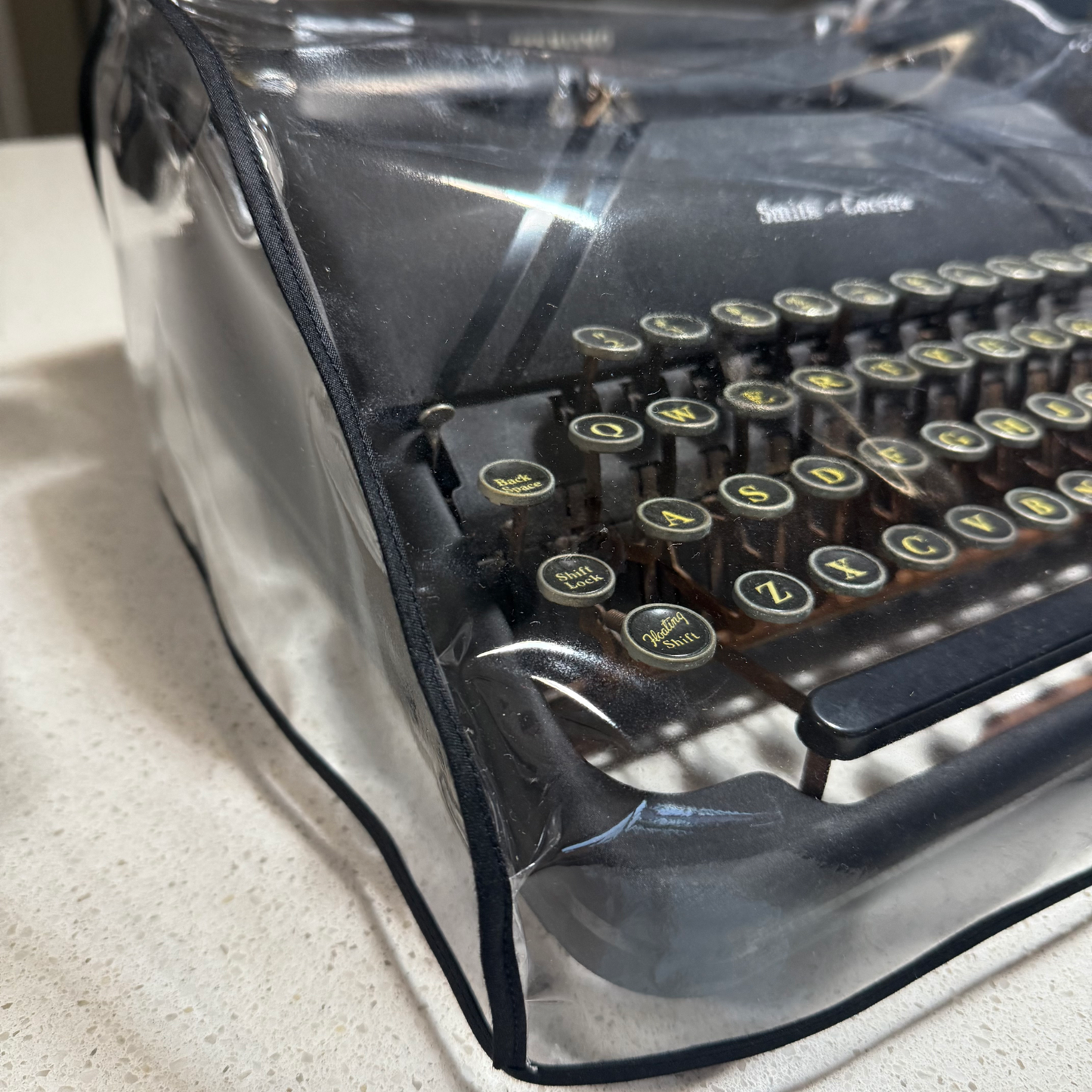 Smith Corona Silent Sterling - Clear Vinyl Dust Cover