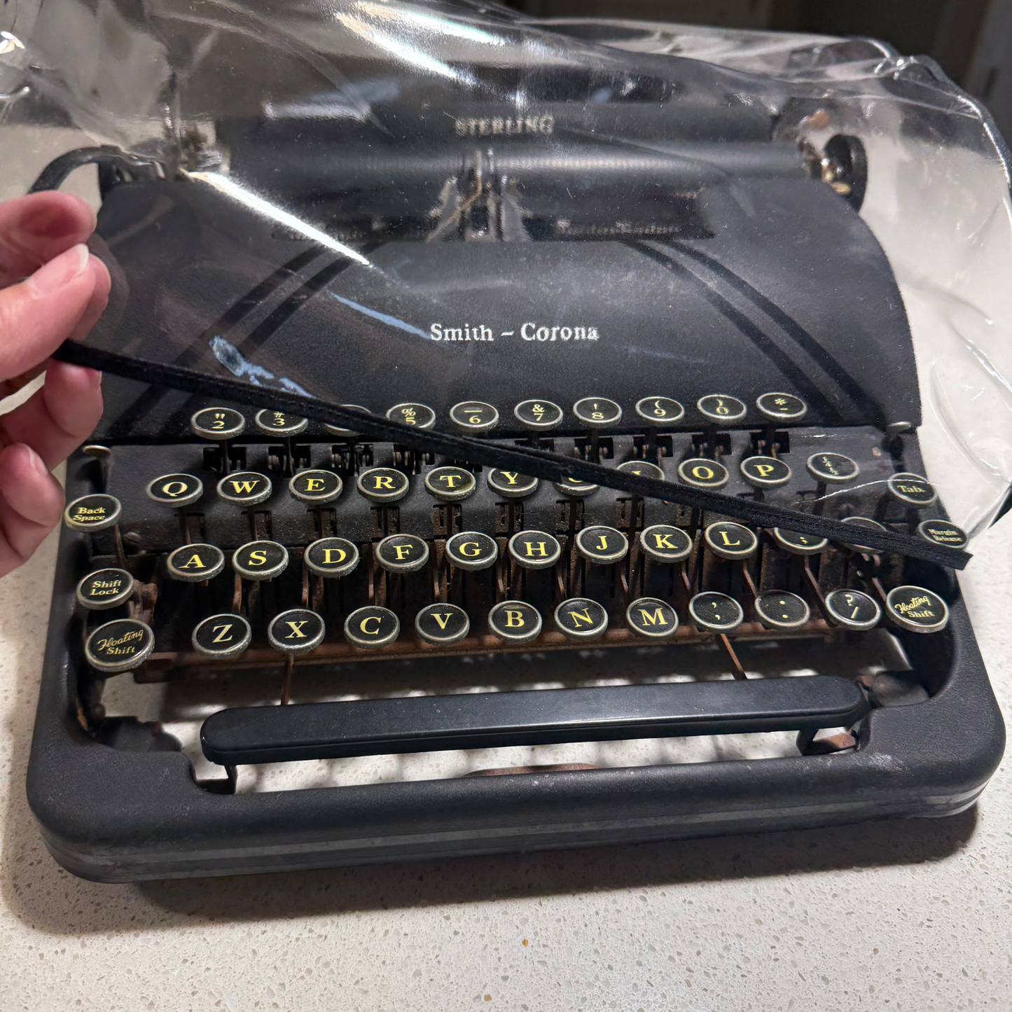 Smith Corona Silent Sterling - Clear Vinyl Dust Cover