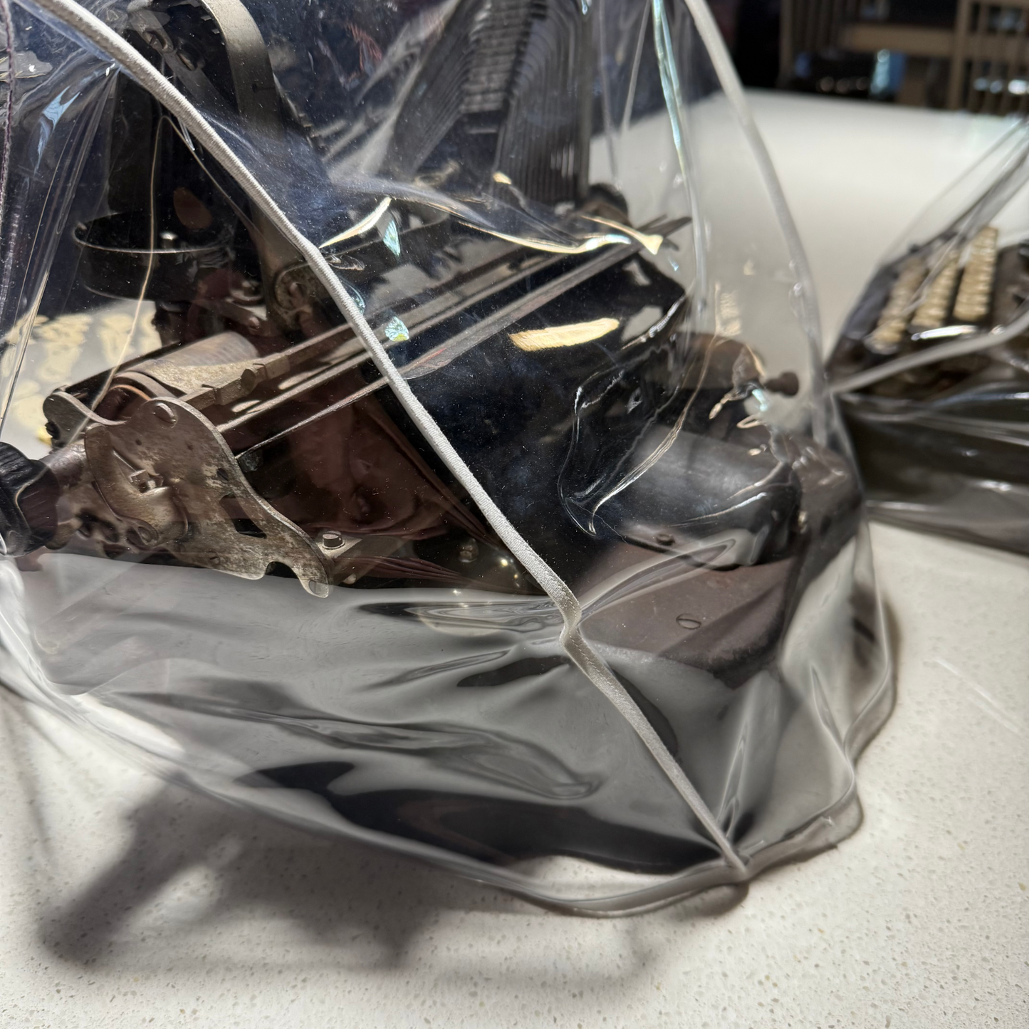 Oliver Bat Wing Dust Cover in Clear Vinyl