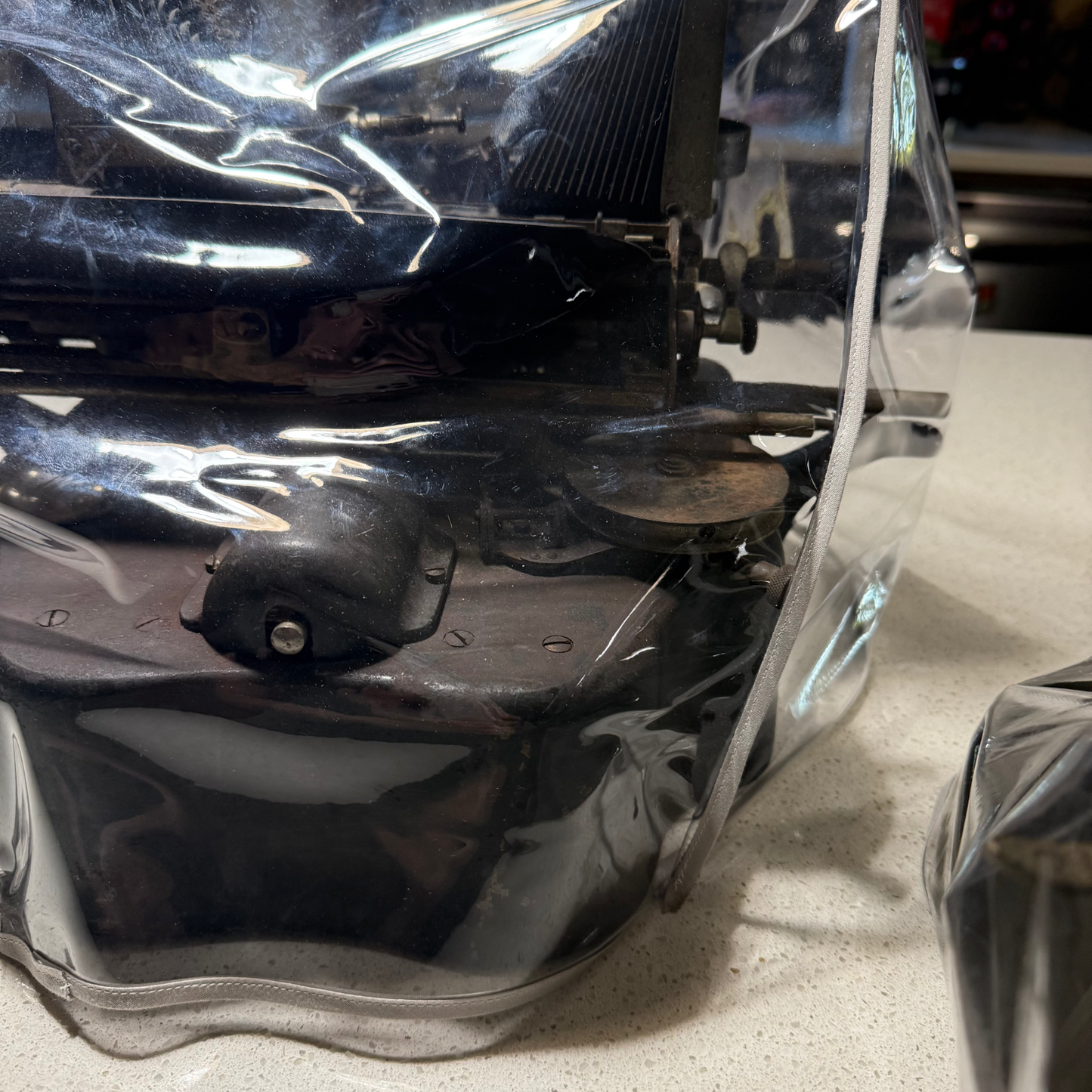 Oliver Bat Wing Dust Cover in Clear Vinyl