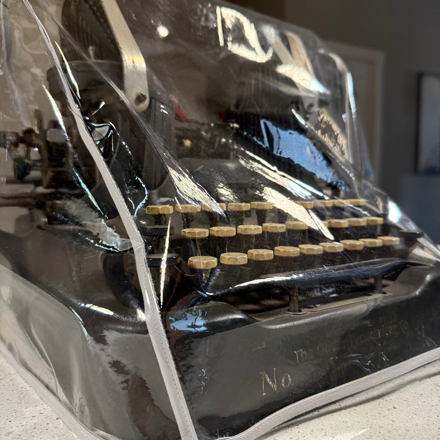 Oliver Bat Wing Dust Cover in Clear Vinyl