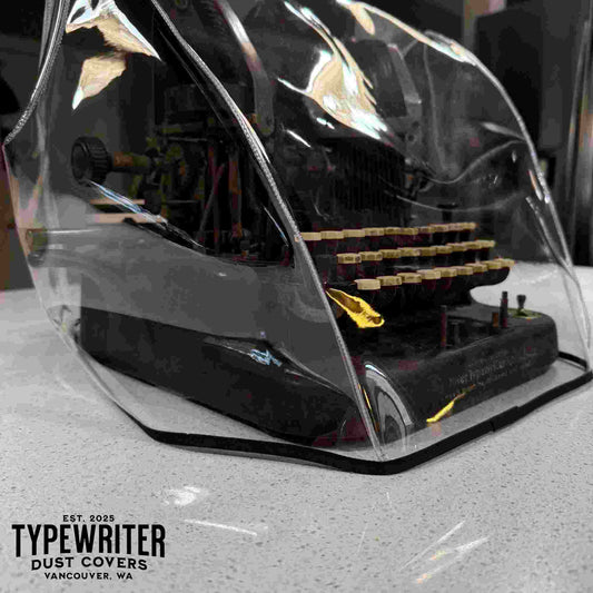 Oliver No 3/5/9 Typewriter Dust Cover in Clear Vinyl