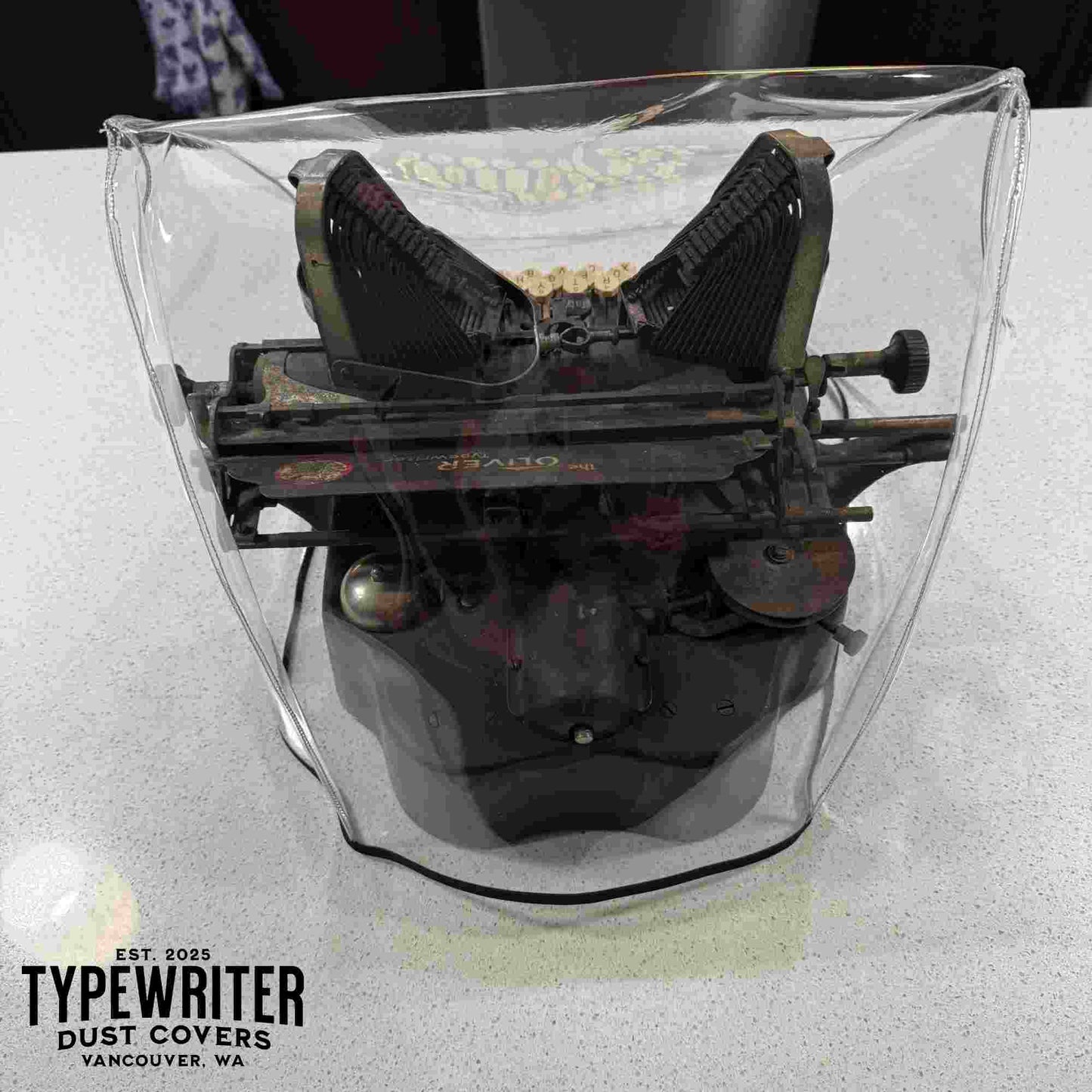 Oliver No 3/5/9 Typewriter Dust Cover in Clear Vinyl