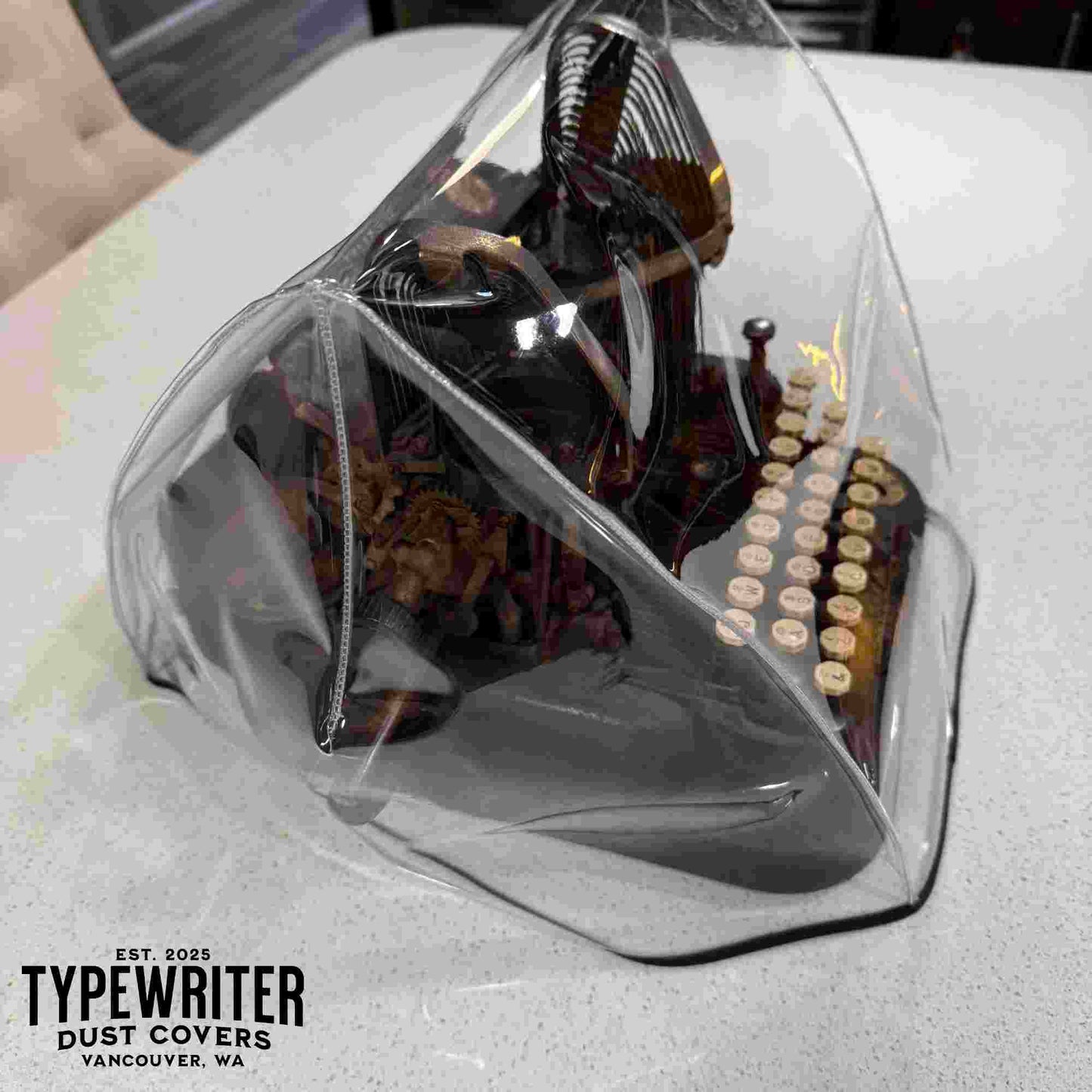 Oliver No 3/5/9 Typewriter Dust Cover in Clear Vinyl